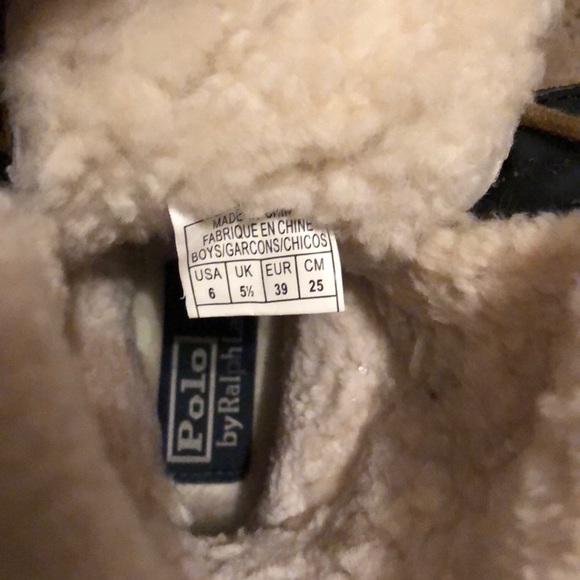 Polo Ralph Lauren Tavin Rollover Shearling Boots - Picture 4 of 4